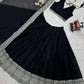 Sequin Embroidered Georgette Lehenga Choli Set with Dupatta