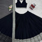 Sequin Embroidered Georgette Lehenga Choli Set with Dupatta