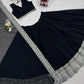 Sequin Embroidered Georgette Lehenga Choli Set with Dupatta
