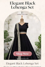 Sequin Embroidered Georgette Lehenga Choli Set with Dupatta