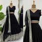 Sequin Embroidered Georgette Lehenga Choli Set with Dupatta