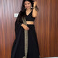 Sequin Embroidered Georgette Lehenga Choli Set with Dupatta