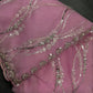 Sequin Vine Embroidered Net Saree