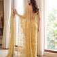 Sequin Vine Embroidered Net Saree