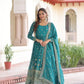 Sequins Embroidered Anarkali Gown With Dupatta