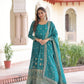 Sequins Embroidered Anarkali Gown With Dupatta