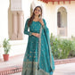 Sequins Embroidered Anarkali Gown With Dupatta