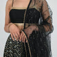 Sequins Embroidered Georgette Lehenga Choli with Net Dupatta for Festive and Party Wear