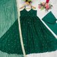 Sequins Zari Embroidered Gown Set with Dupatta