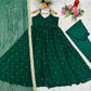Sequins Zari Embroidered Gown Set with Dupatta