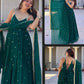 Sequins Zari Embroidered Gown Set with Dupatta