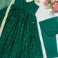 Sequins Zari Embroidered Gown Set with Dupatta