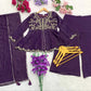 Shimmer Peplum Palazzo Suit