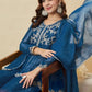 Shimmer Peplum Palazzo Suit