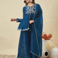 Shimmer Peplum Palazzo Suit