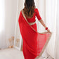 Shimmer Satin Silk Saree with Sequin Border