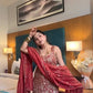 Shimmer Silk Embroidered Sharara Set with Dupatta