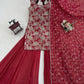 Shimmer Silk Embroidered Sharara Set with Dupatta