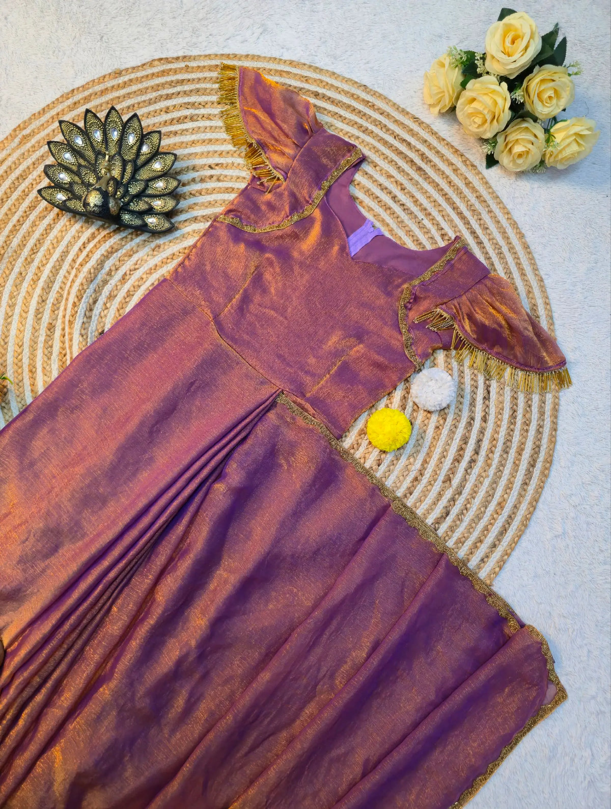 Shimmer Space Silk Gown