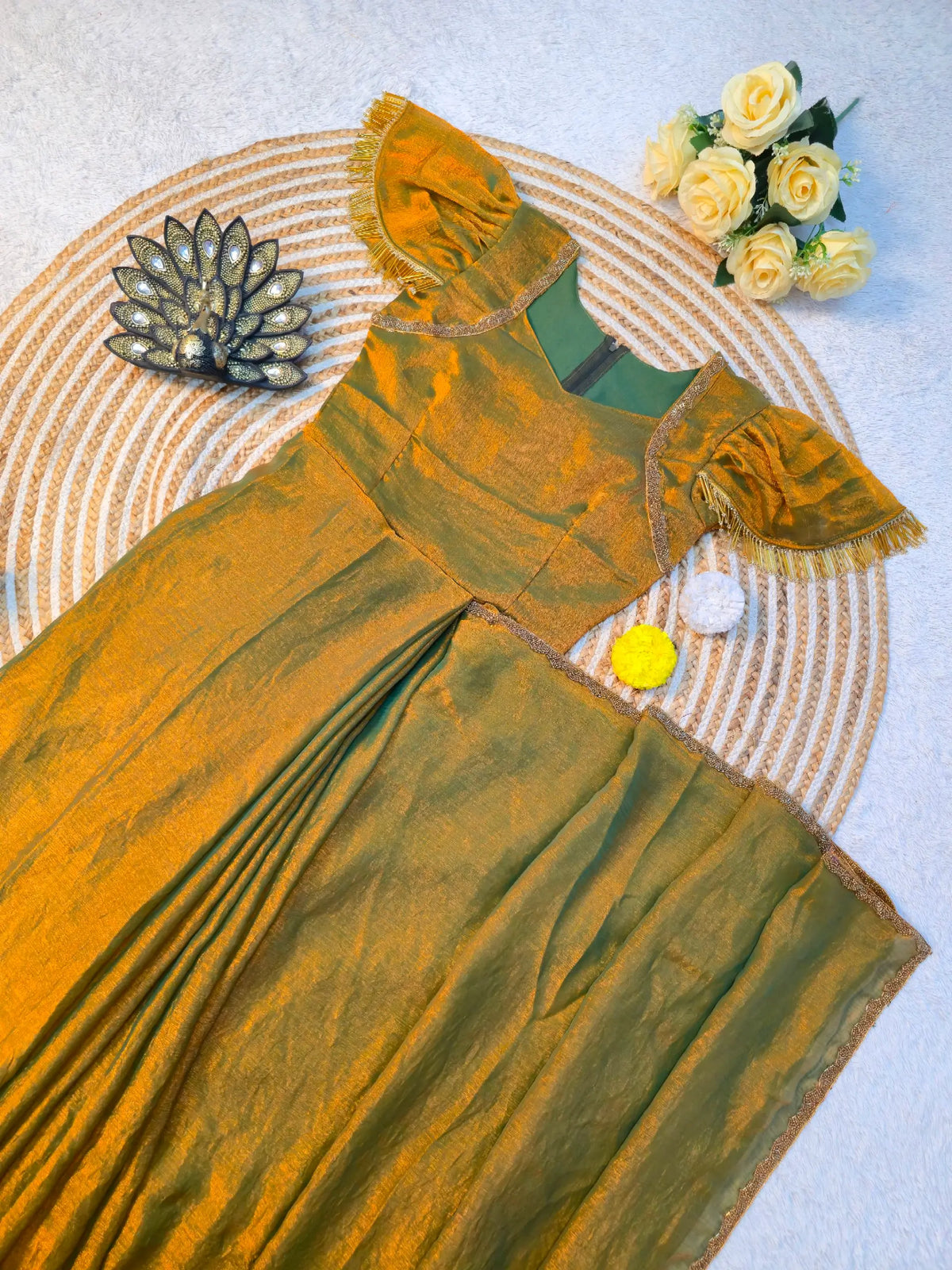 Shimmer Space Silk Gown