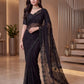 Shimmer silk Pearl Handwork Saree