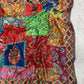 Shop Chinon Silk Kalamkari Saree with Real Mirror Hand Embroidery for Festive Wedding Wear