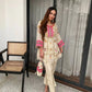 Shop Cos Moss Co Ord Set with Real Mirror Sequence Work for Festive Casual Party Wear