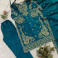Shop Glass Roman Embroidered Palazzo Suit Set with Dupatta for Wedding Festive Party Wear