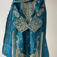 Shop Glass Roman Embroidered Palazzo Suit Set with Dupatta for Wedding Festive Party Wear