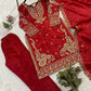 Shop Glass Roman Embroidered Palazzo Suit Set with Dupatta for Wedding Festive Party Wear