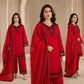 Shop Mull Chanderi Embroidered Farshi Salwar Suit with Dupatta for Festive Formal Casual Wear