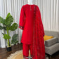 Shop Mull Chanderi Embroidered Farshi Salwar Suit with Dupatta for Festive Formal Casual Wear