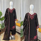 Shop Mull Chanderi Embroidered Farshi Salwar Suit with Dupatta for Festive Formal Casual Wear