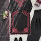 Shop Mull Chanderi Embroidered Farshi Salwar Suit with Dupatta for Festive Formal Casual Wear