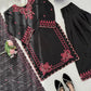 Shop Mull Chanderi Embroidered Farshi Salwar Suit with Dupatta for Festive Formal Casual Wear