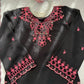 Shop Mull Chanderi Embroidered Farshi Salwar Suit with Dupatta for Festive Formal Casual Wear