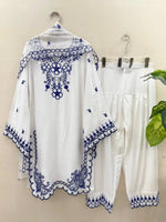 Shop Mull Chanderi Embroidered Farshi Salwar Suit with Dupatta for Festive Formal Casual Wear