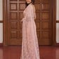 Shop Net Embroidered Saree with Beads Sequence Pearls Work for Wedding Party Festive Wear