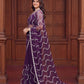 Shop Net Embroidered Saree with Beads Sequence Pearls Work for Wedding Party Festive Wear