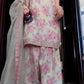 Sifon Georgette Digital Print Palazzo Set with Sequins Embroidery