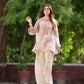 Sifon Georgette Digital Print Palazzo Set with Sequins & Net Dupatta