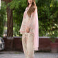 Sifon Georgette Digital Print Palazzo Set with Sequins & Net Dupatta
