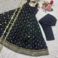 Silk Embroidered Anarkali Suit Set