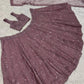 Chinon Silk Lehenga Set for Wedding and Reception Wear