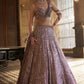 Chinon Silk Lehenga Set for Wedding and Reception Wear