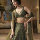 Chinon Silk Lehenga Set for Wedding and Reception Wear