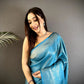 Silk Saree with Copper and Gold Zari Weaving