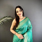 Silk Saree with Copper and Gold Zari Weaving