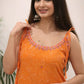 Sleeveless Printed Kurti Pant Set