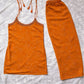 Sleeveless Printed Kurti Pant Set
